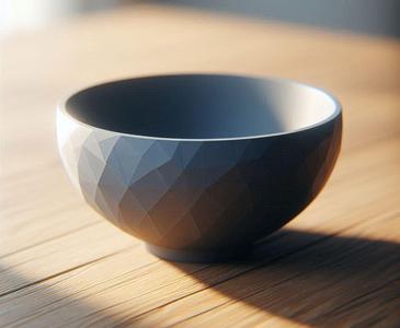 Low Poly Design Bowl with Stand