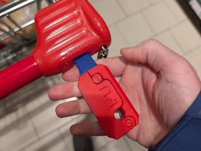 Coin Gravity Knife for Shopping Cart