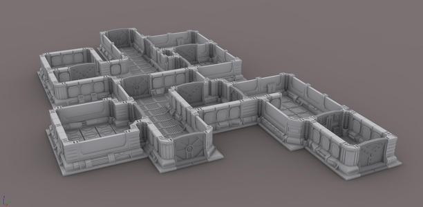 Modular space scenery for wargames – Escenario espacial modular para wargames