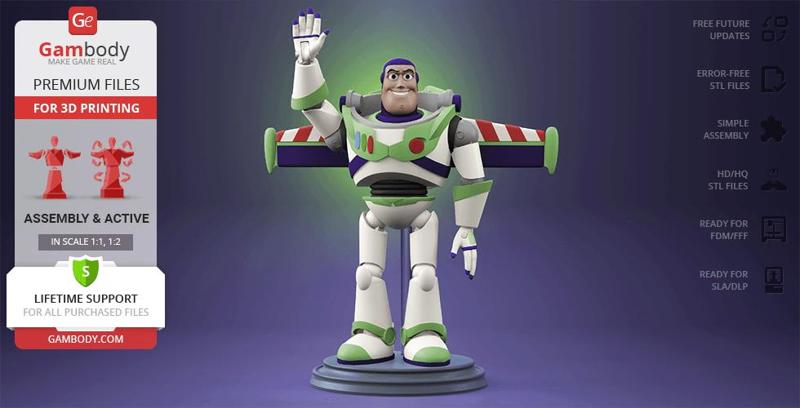 Buzz Lightyear 3D Printing Model | Assembly