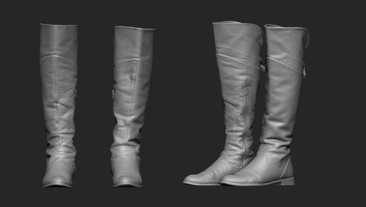 High Boots Base Mesh