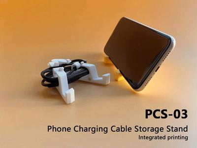 PCS-03 Phone Charging Cable Storage Stand and Phone Holder