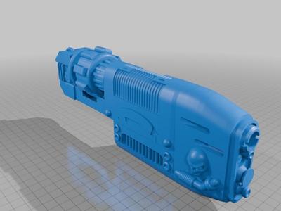 40K Rogue Trader Plasma Pistol MKII parts Artificer (removable plasma mag)