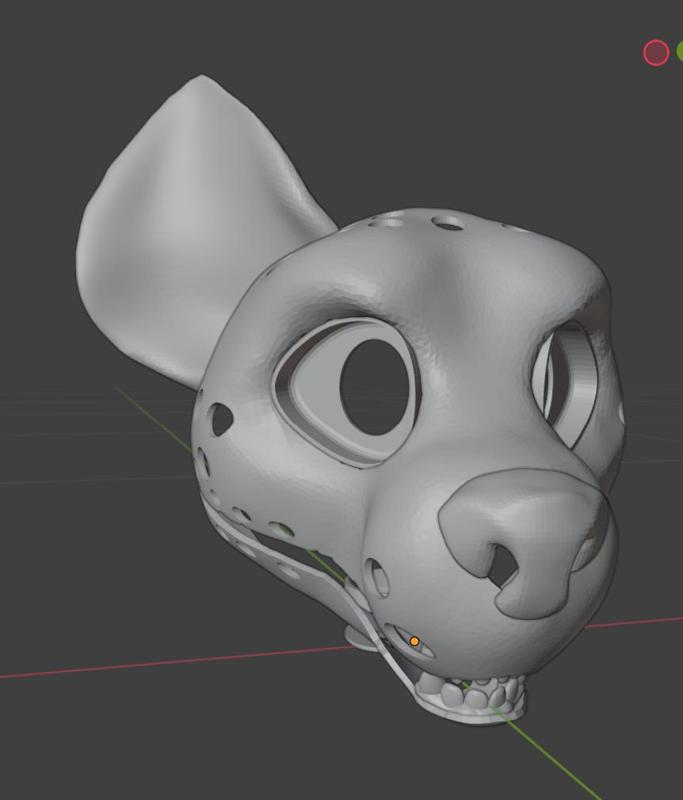 hyena fursuit headbase inevitablegoose 2025