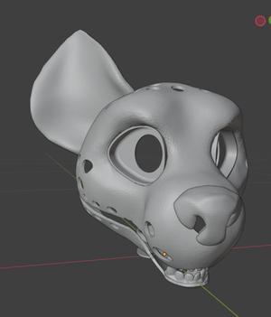 hyena fursuit headbase inevitablegoose 2025