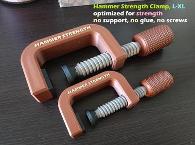 Hammer Strength Clamp, L-XL Size, Strong