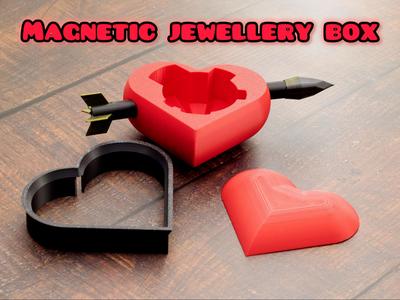 Valentine’s Love Heart Box, magnetic