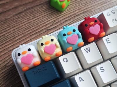 Chick love keycap – mechanical keyboard