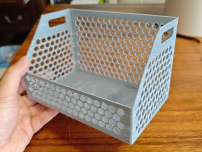 Space-Saving Honeycomb Hollowed-Out Horizontal Lazy Corner Cabinet Storage Box, Right-Angled Rectangular Kitchen Countertop Organizer Box, Sundries and Snacks Storage Container, 3 Sizes Available