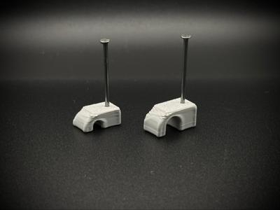 Nail cable clips 3.5mm and 6mm