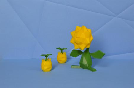 Sunflora Low Poly