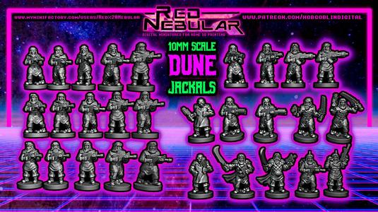 Dune Jackals infantry (10mm scale)