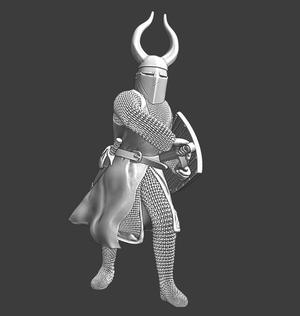 Medieval Teutonic Master – drawing his blade
