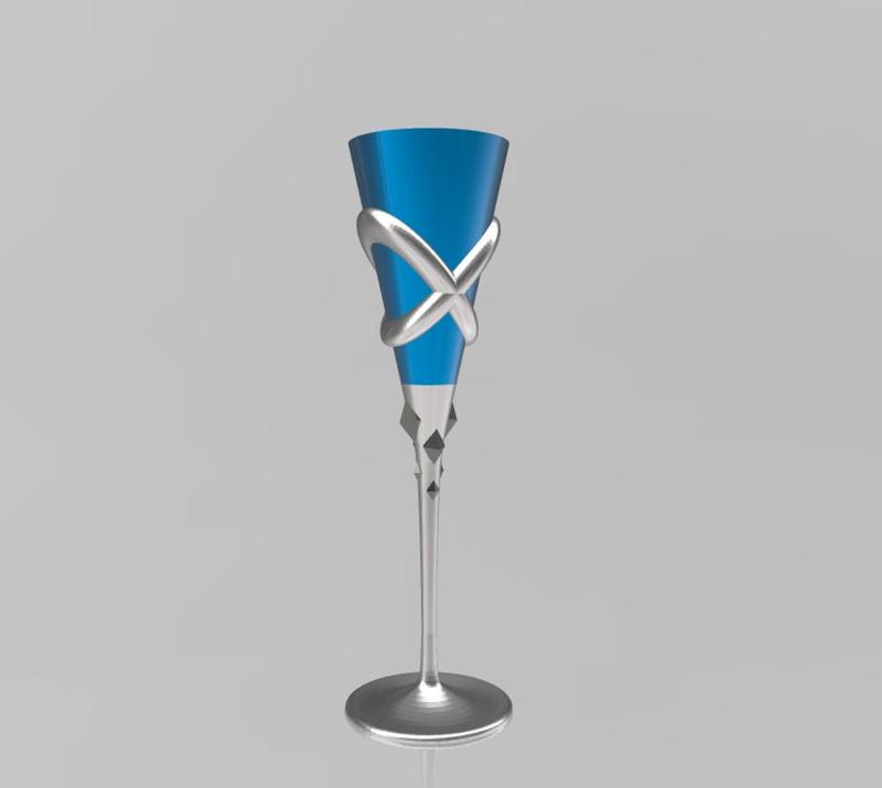 Marvel Rivals Hellfire Gala Flute (Emma Frost champagne glass)