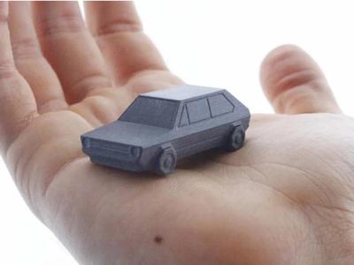 Volkswagen Golf GTI – Low Poly Miniature