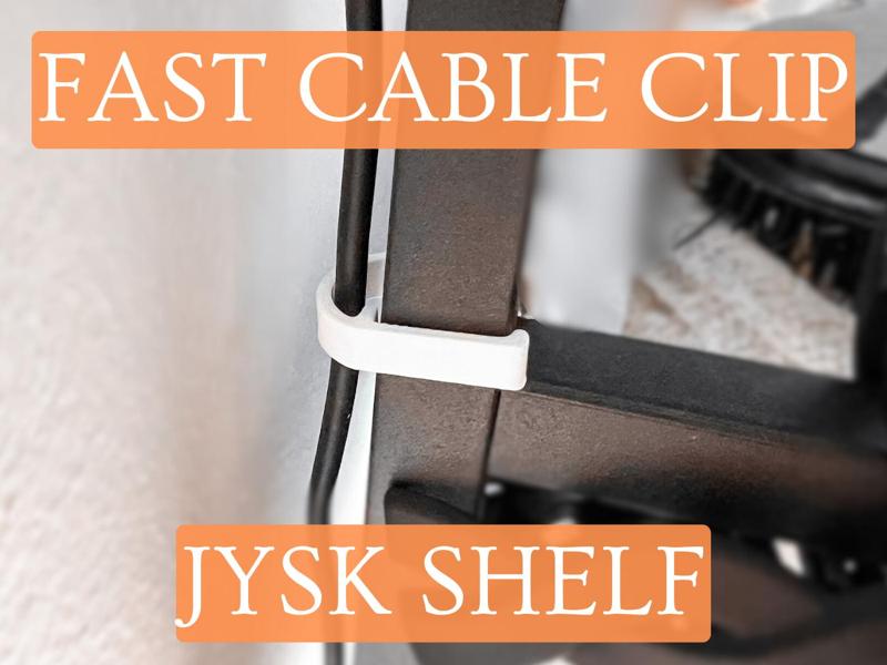 Shelf Cable Clip Concealer for Jysk ASTRUP FAST 13x13mm