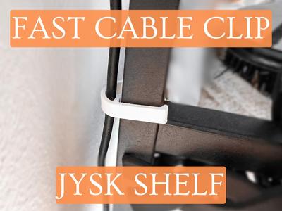 Shelf Cable Clip Concealer for Jysk ASTRUP FAST 13x13mm