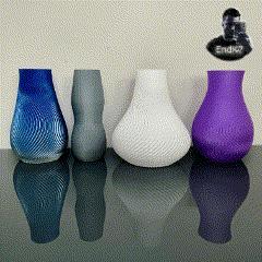 Spiral Vase Set Version two – 4 Designs