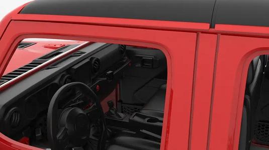 nterior for Jeep Wrangler STL 3D print