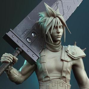 Cloud Strife STL files for 3D Printing | Assembly Model
