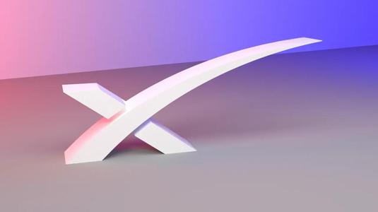 SpaceX Logo – 3D Freestanding “X” Logo