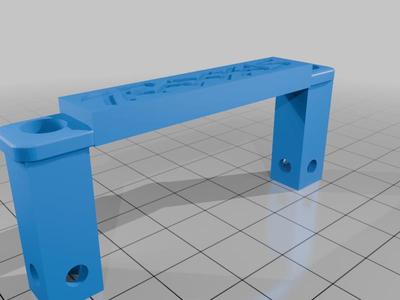 Traxxas rustler battery hold down plate extended