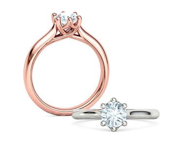 Mila Trellis Solitaire Ring 6mm stone 6claw design ring