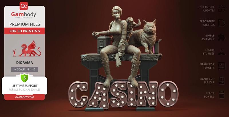 New Vegas Diorama STL files for 3D Printing | Assembly Model