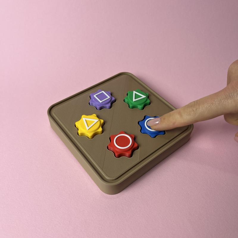 Squid Game Gonggi Catching Toy, Clicker Game & Keychain Version