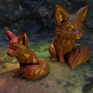 Cute Low Poly Fox
