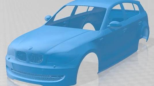 BMW Series 1 5 Doors 2008 Printable Body Car