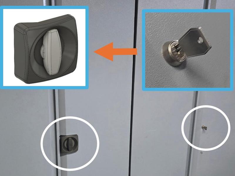 Küpper Workshop Cabinet Key for Panel Lock