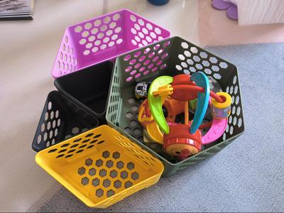 Hexagonal Modular Desktop Storage Box