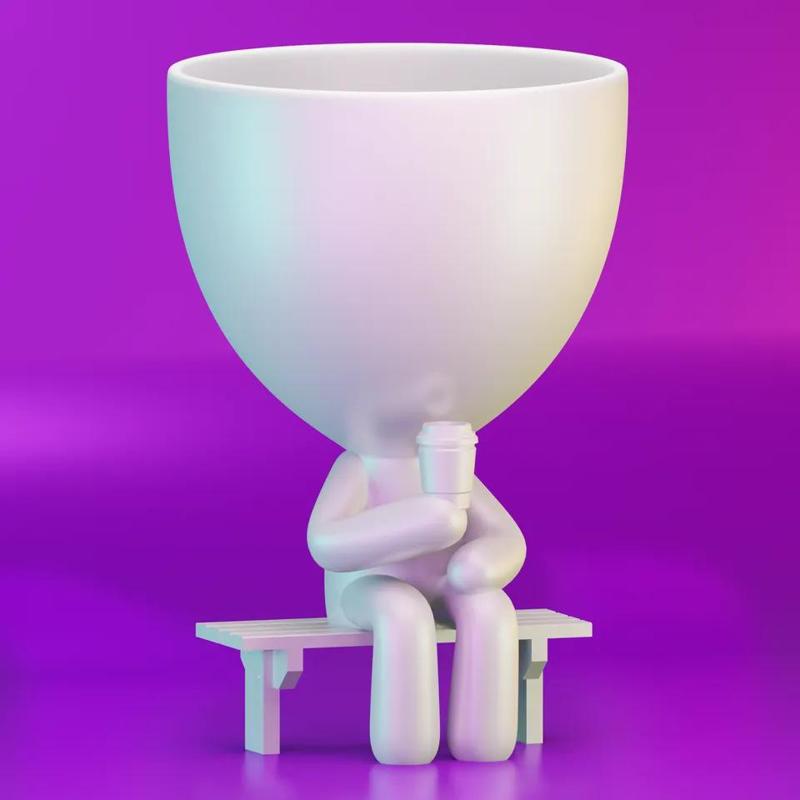 Robert pot with coffee
