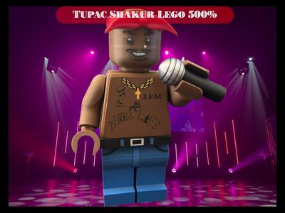 Tupac Shakur Brick Figure 500%