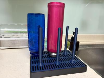 Six-Slot Bottle Drying Rack