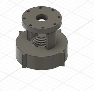 Wood Lathe - Dremel Flange for Ornamental Cutting Frames   