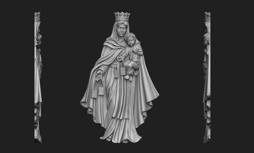 Virgen del Carmen Bas-Relief
