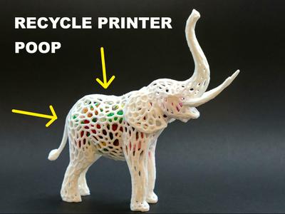 elephant poop recycling art decor