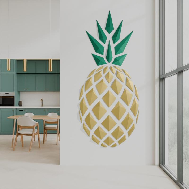 Geometric Pineapple wall art1