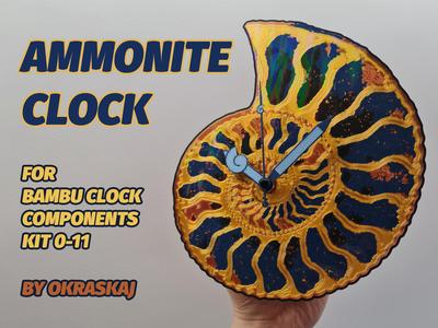 Ammonite Clock for Clock Components Kit-011