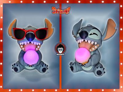 Stitch fanart ice cream lamp