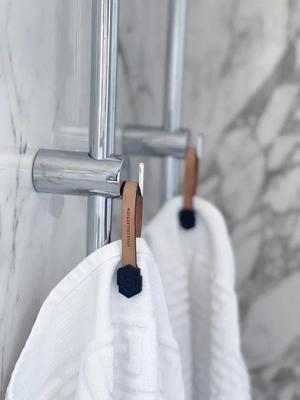 Towel loop clips set icon black/nude   