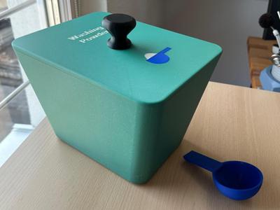 Washing Powder Storage Box With Measuring Spoon