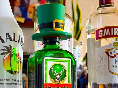 St. Patrick's Hat  - Wine & Alcohol Bottles
