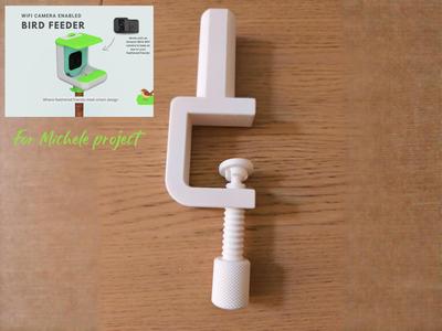 Balcony Clamp for Smart Bird Feeder