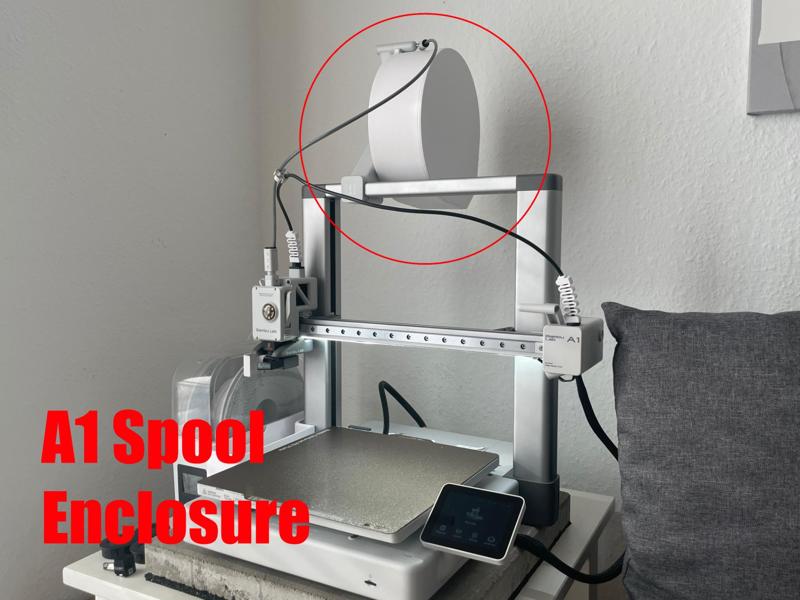 A1 Spool enclosure with desiccant bead box