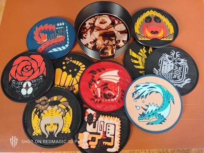 Monster Hunter coasters + holder