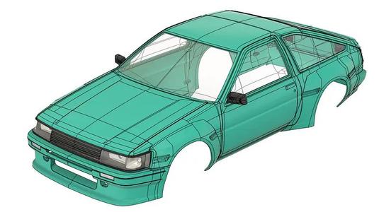 1:10 AE86 Body