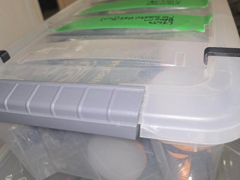 Costco Small Clear Bin - Securement Hook